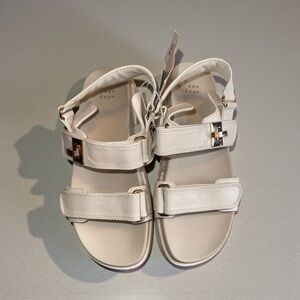 A New Day Off White Jonie/Dad Sandals NWT